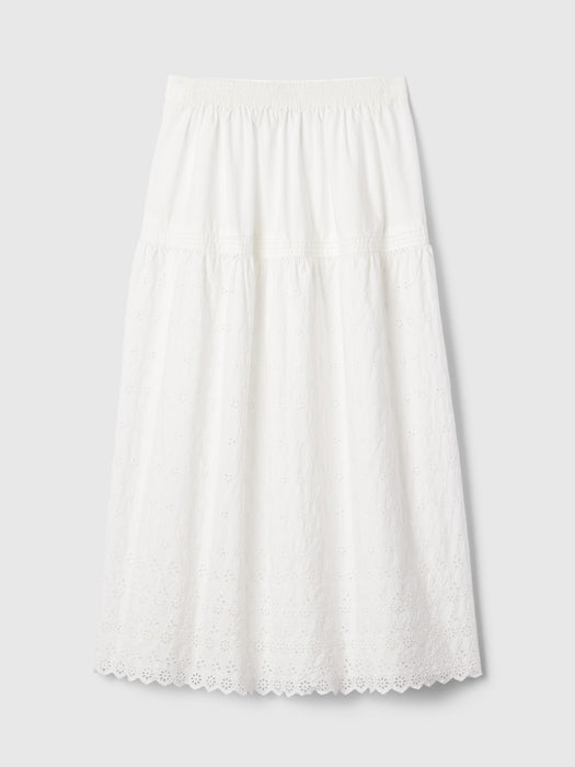 Gap &#215 DÔEN Eyelet Midi Skirt