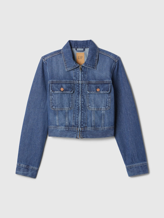 GapHeritage Cropped Denim Jacket