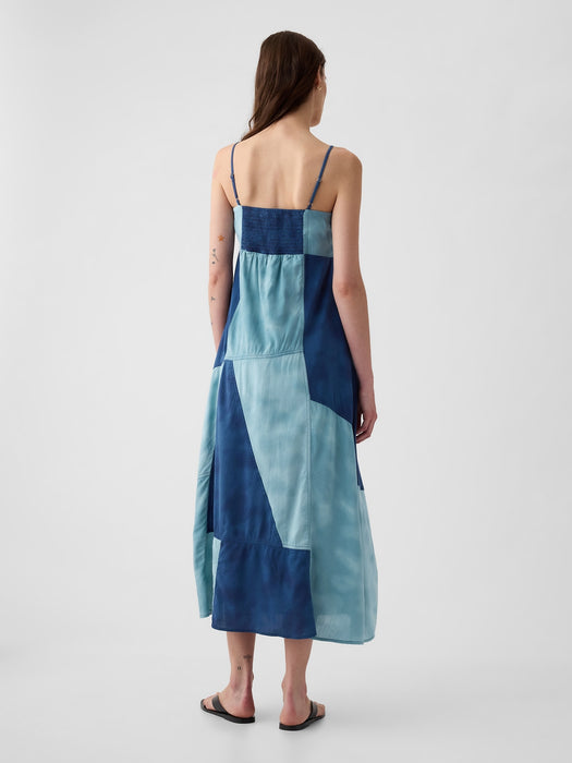 Indigo Patchwork Maxi Dress