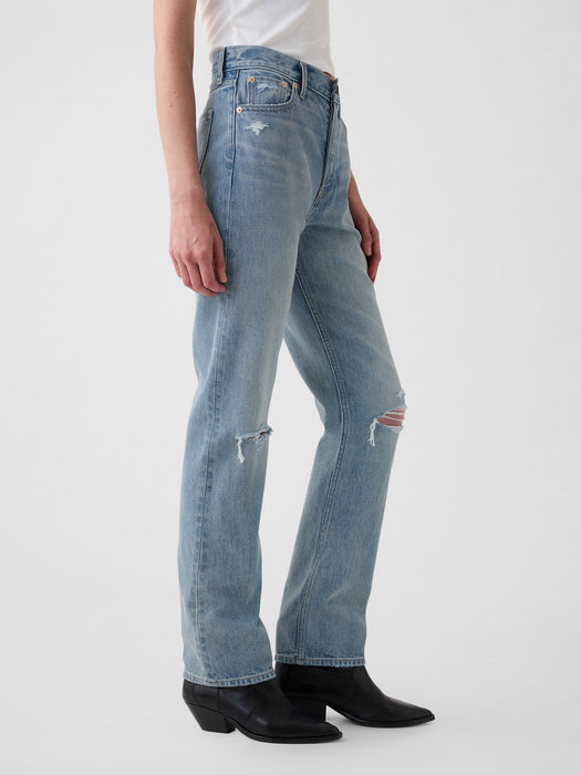 High Rise Rigid &#39;90s Straight Jeans