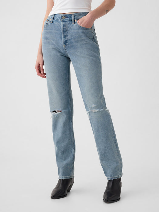 High Rise Rigid &#39;90s Straight Jeans