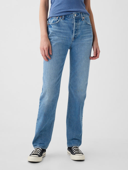 High Rise Rigid &#39;90s Straight Jeans