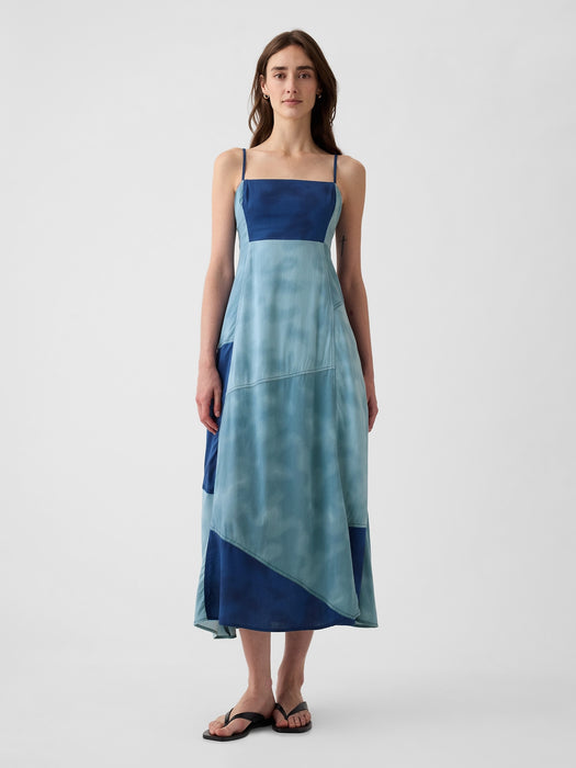 Indigo Patchwork Maxi Dress