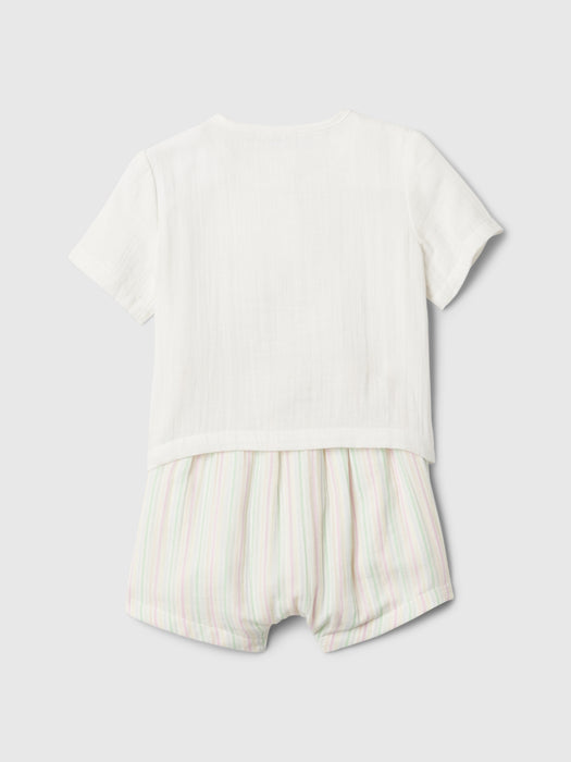 Baby Crinkle Gauze Outfit Set