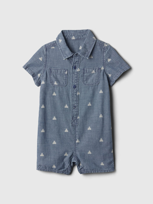 Baby Denim Shorty One-Piece