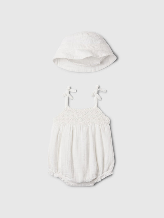 Baby Crinkle Gauze Bubble One-Piece