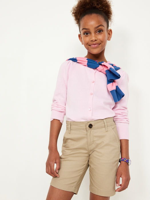 School Uniform Twill Bermuda Shorts for Girls