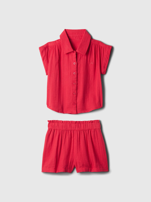 babyGap Crinkle Gauze Two-Piece Outfit Set