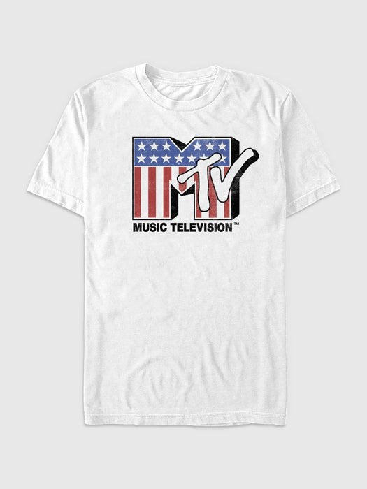 MTV American Flag Graphic Tee