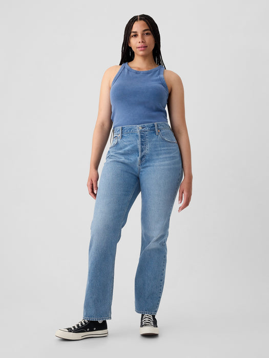 High Rise Rigid &#39;90s Straight Jeans