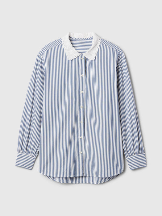 Gap &#215; DÔEN Organic Cotton Eyelet Big Shirt