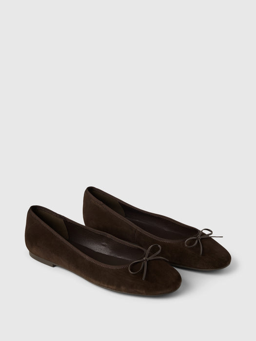 Suede Ballet Flats