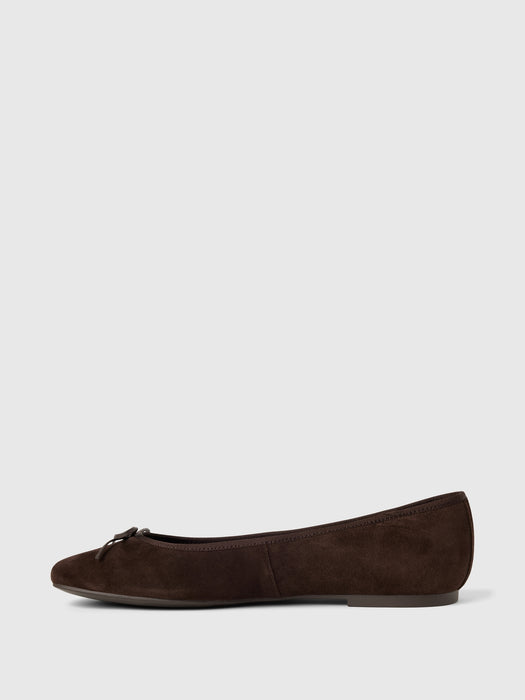 Suede Ballet Flats