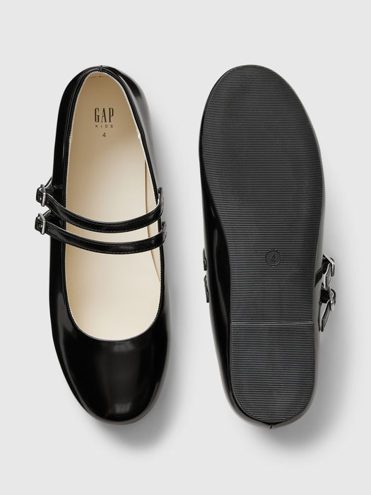 Kids Double-Strap Ballet Flats