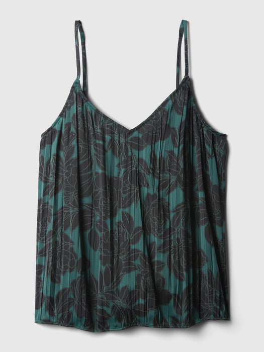 Pleated Satin Cami