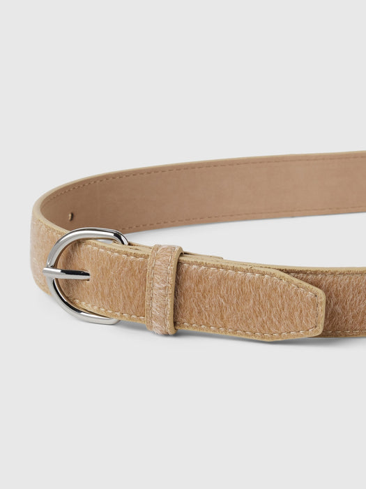 Vegan Calf-Hair Belt