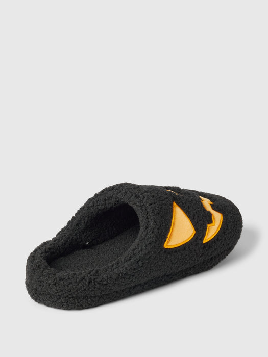 Kids Sherpa Halloween Slippers