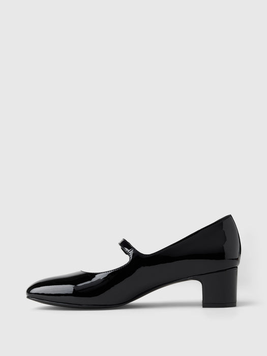 Vegan Patent Leather Mary Jane Heels