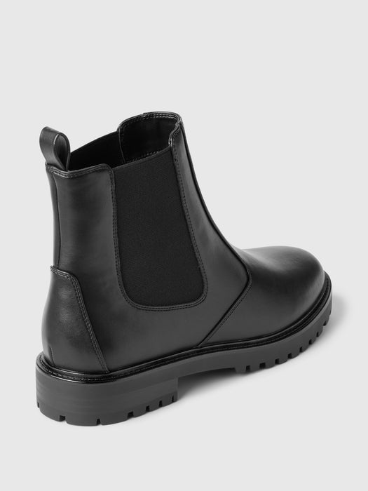 Vegan Leather Chelsea Boots