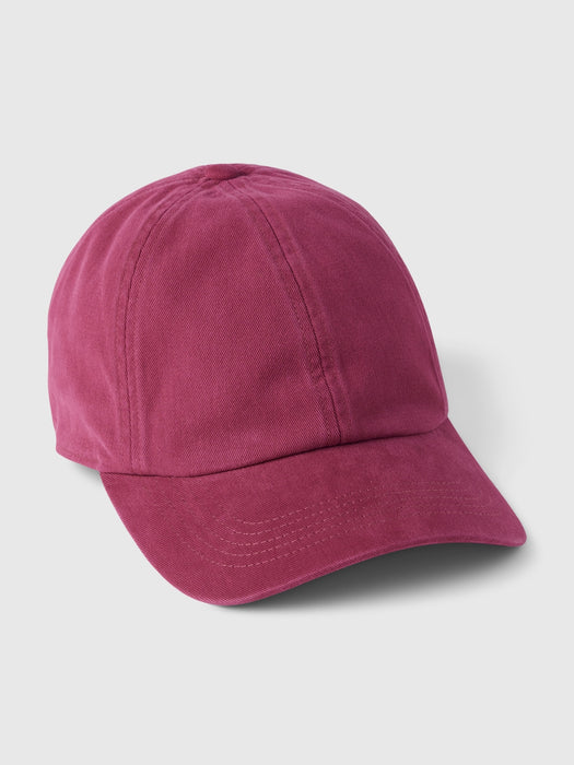 Organic Cotton Washed Baseball Hat