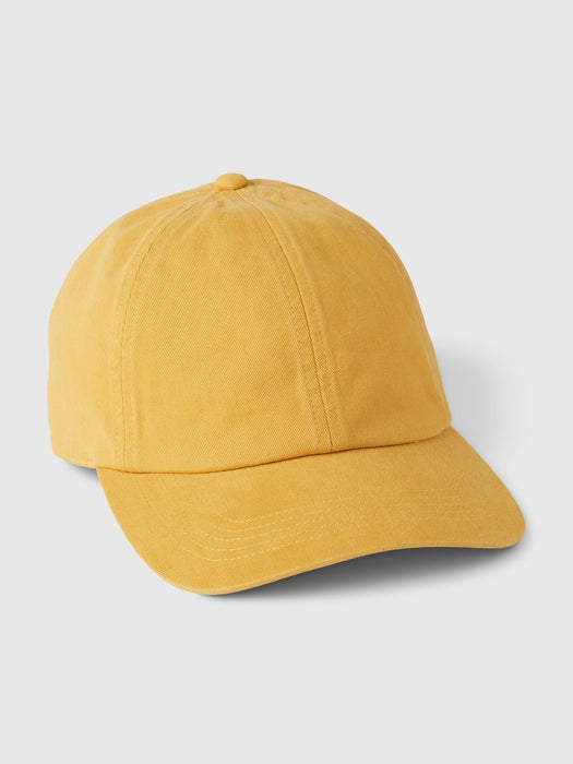 Organic Cotton Washed Baseball Hat