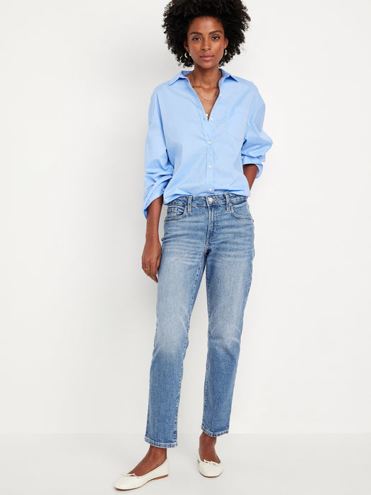 Mid-Rise OG Straight Ankle Jeans