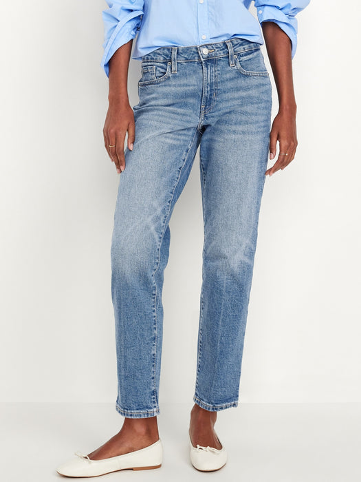 Mid-Rise OG Straight Ankle Jeans