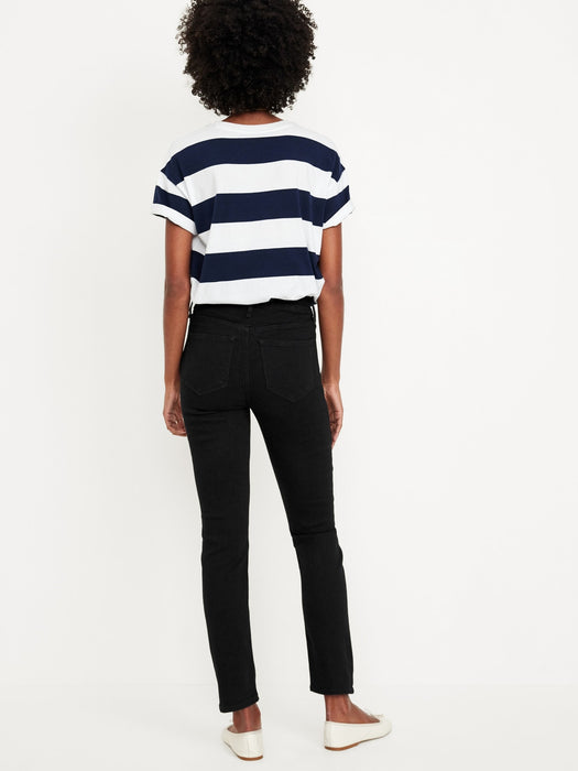 High-Waisted Wow Straight Ankle Jeans