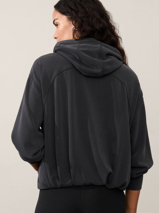 Seasoft Bubble Hem Hoodie