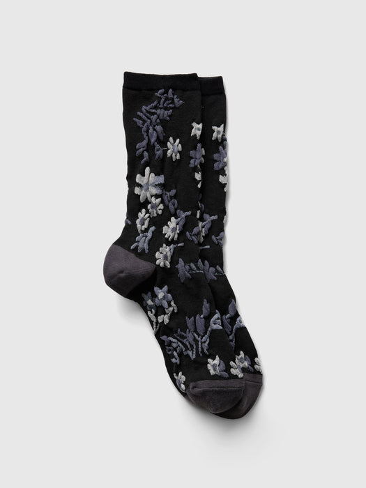 Floral Crew Socks