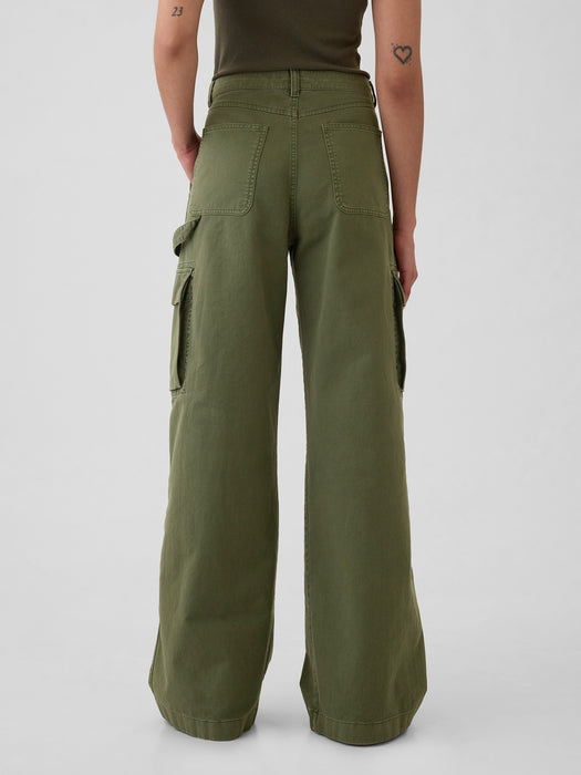 Low Rise Cargo Baggy Khakis