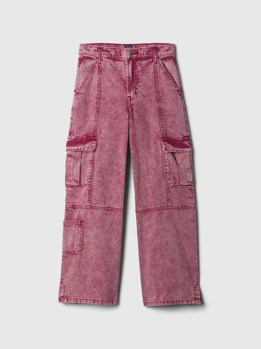 Kids Low Rise Stride Baggy Cargo Jeans