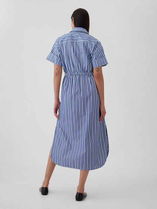 Striped Midi Shirtdress