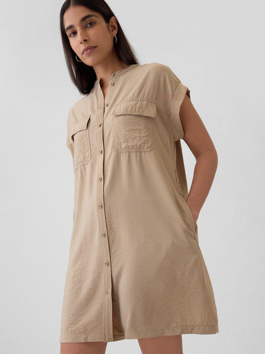 Utility Mini Shirtdress