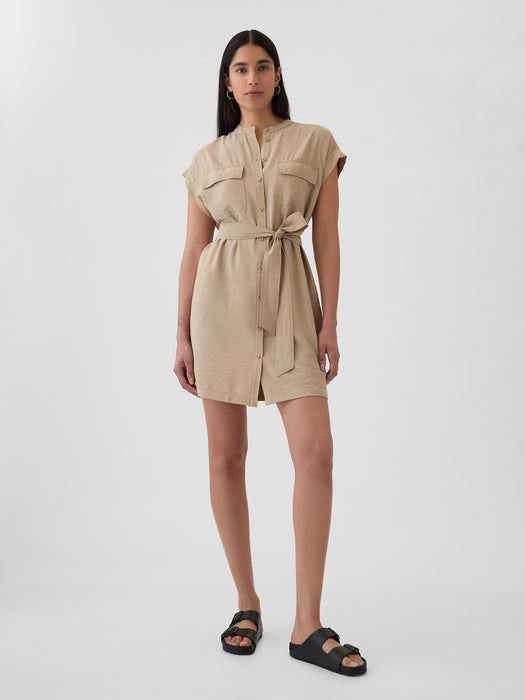 Utility Mini Shirtdress