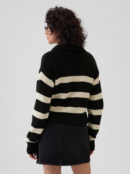 Shrunken Polo Sweater