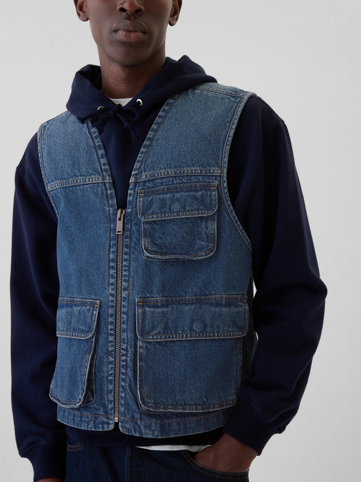 Utility Denim Vest