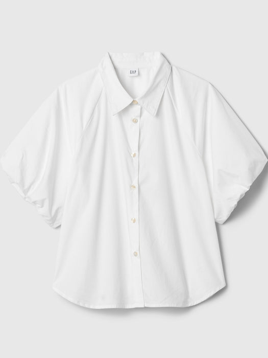 Organic Cotton Bubble Sleeve Shirt