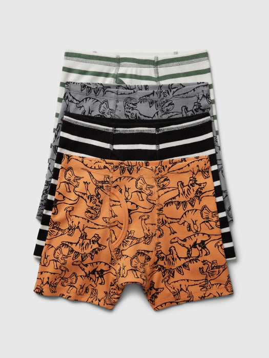 Kids Organic Cotton Boxer Briefs (4-Pack)