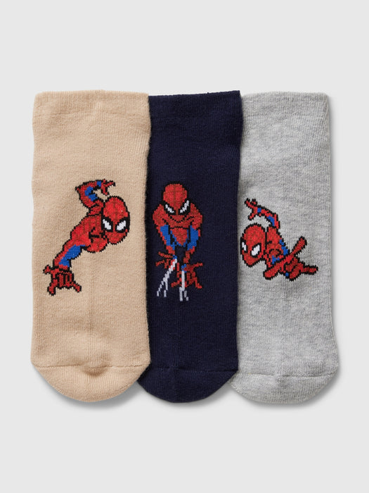 GapKids &#124; Marvel Spider-Man No-Show Socks (3-Pack)