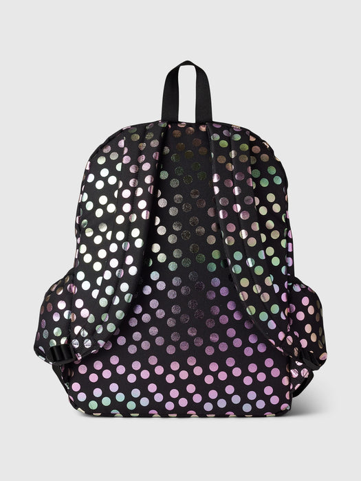 Kids Recycled Metallic Dot Backpack