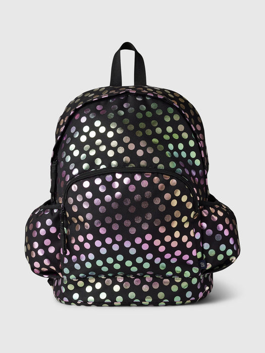 Kids Recycled Metallic Dot Backpack