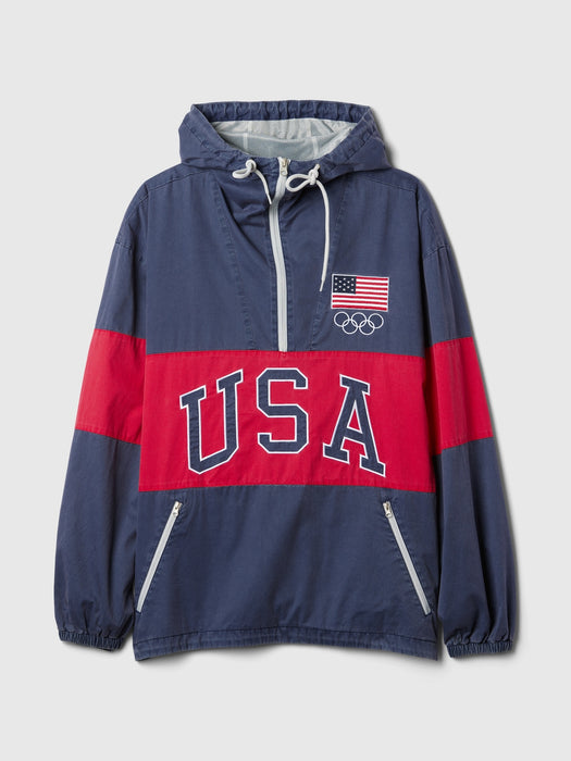 Team USA Oversized Anorak Jacket