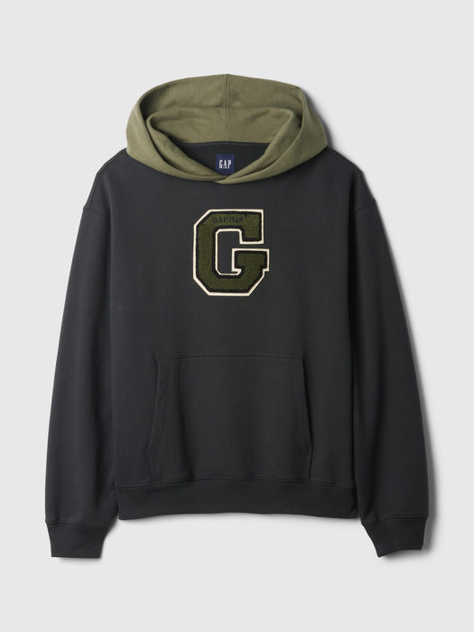 Colorblock Varsity Logo Hoodie