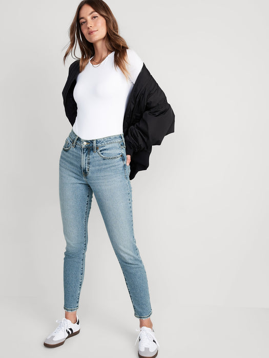 High-Waisted OG Straight Ankle Jeans