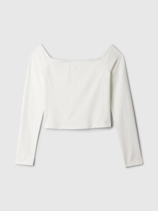 Modern Cropped Off-Shoulder T-Shirt