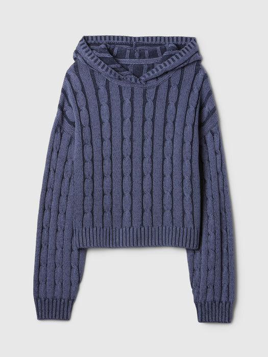 Kids Cable-Knit Cropped Sweater