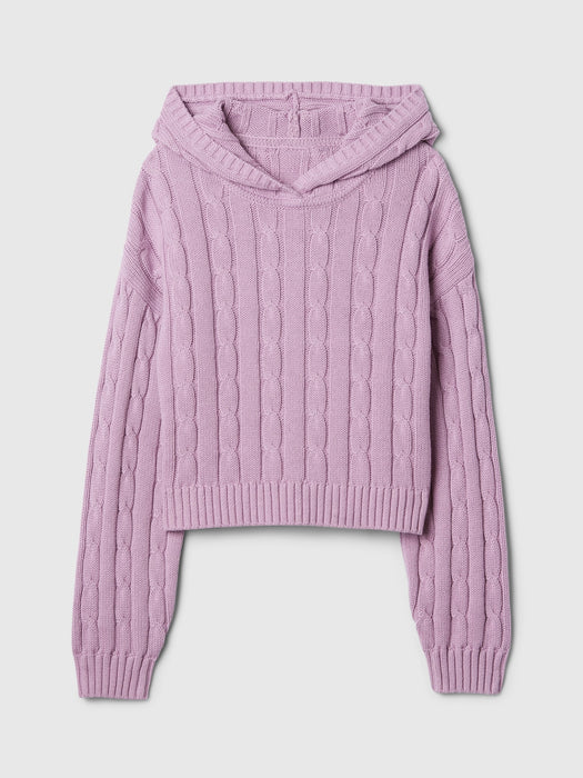 Kids Cable-Knit Cropped Sweater