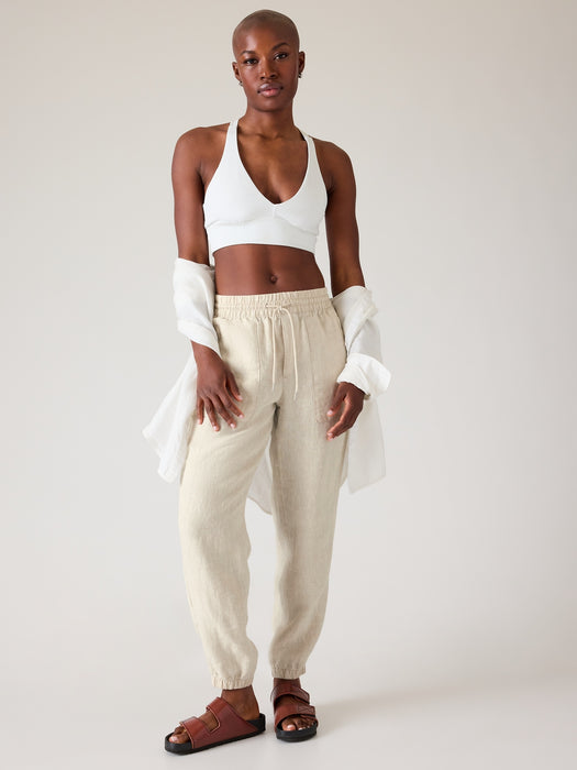 Retreat Linen High Rise Jogger