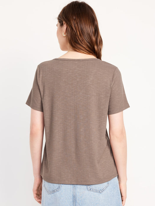 Luxe Slub-Knit T-Shirt